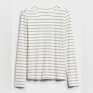 Banana Republic Factory Striped Timeless Crew-Neck T-Shirt